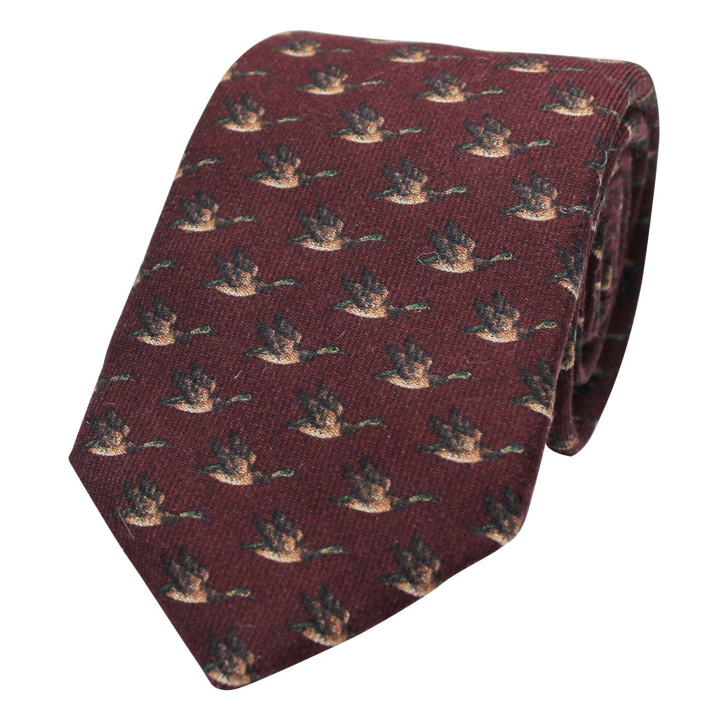 Burgundy Printed Duck