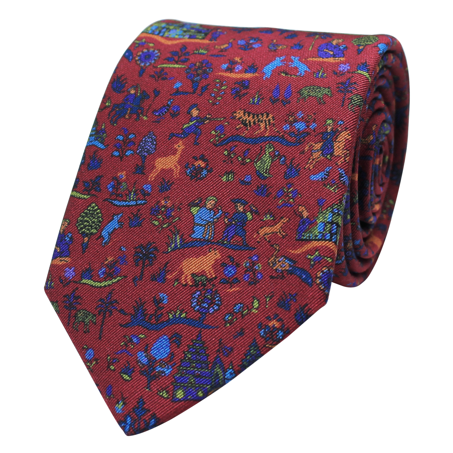 Berry Printed Twill Floral