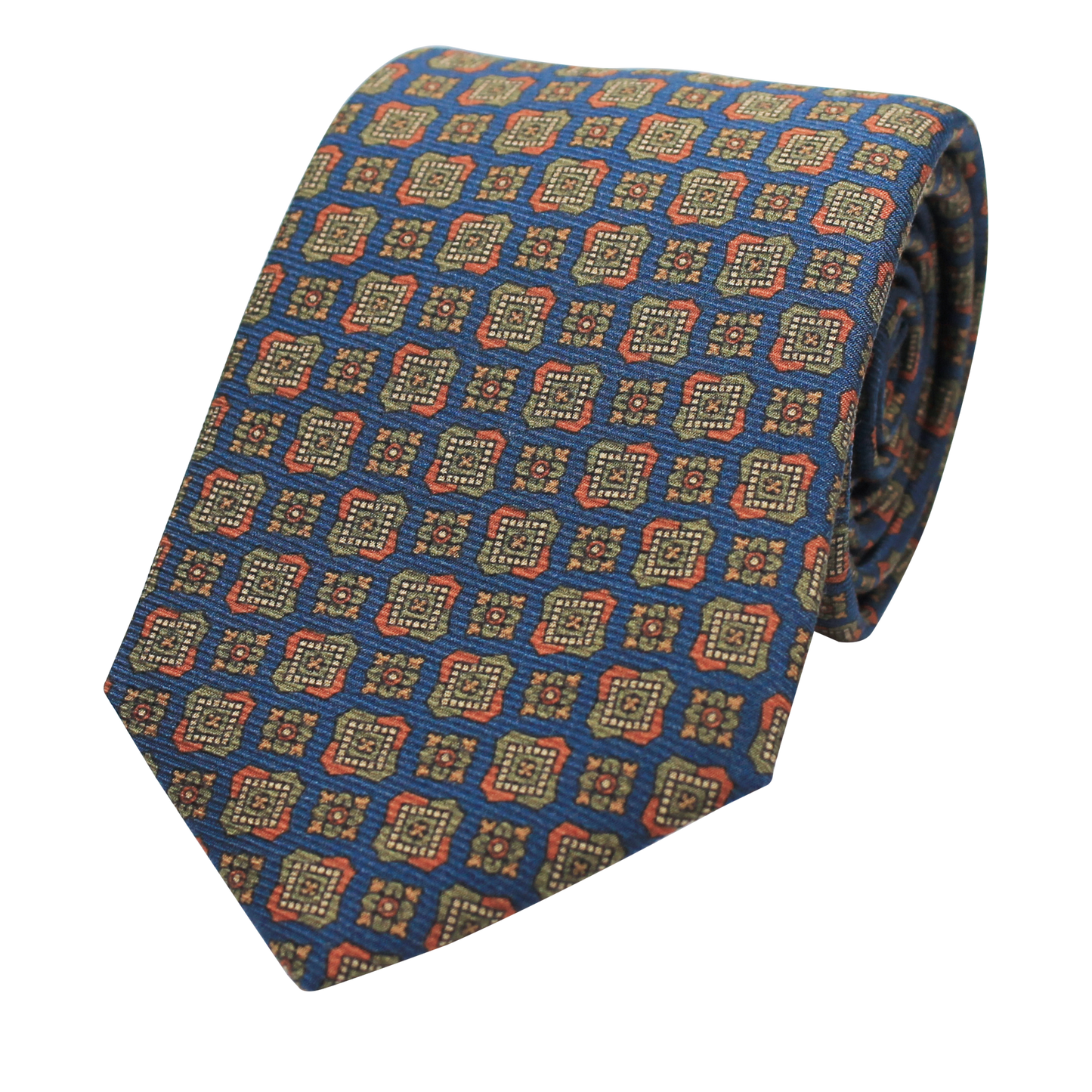 Blue Printed Twill Neat