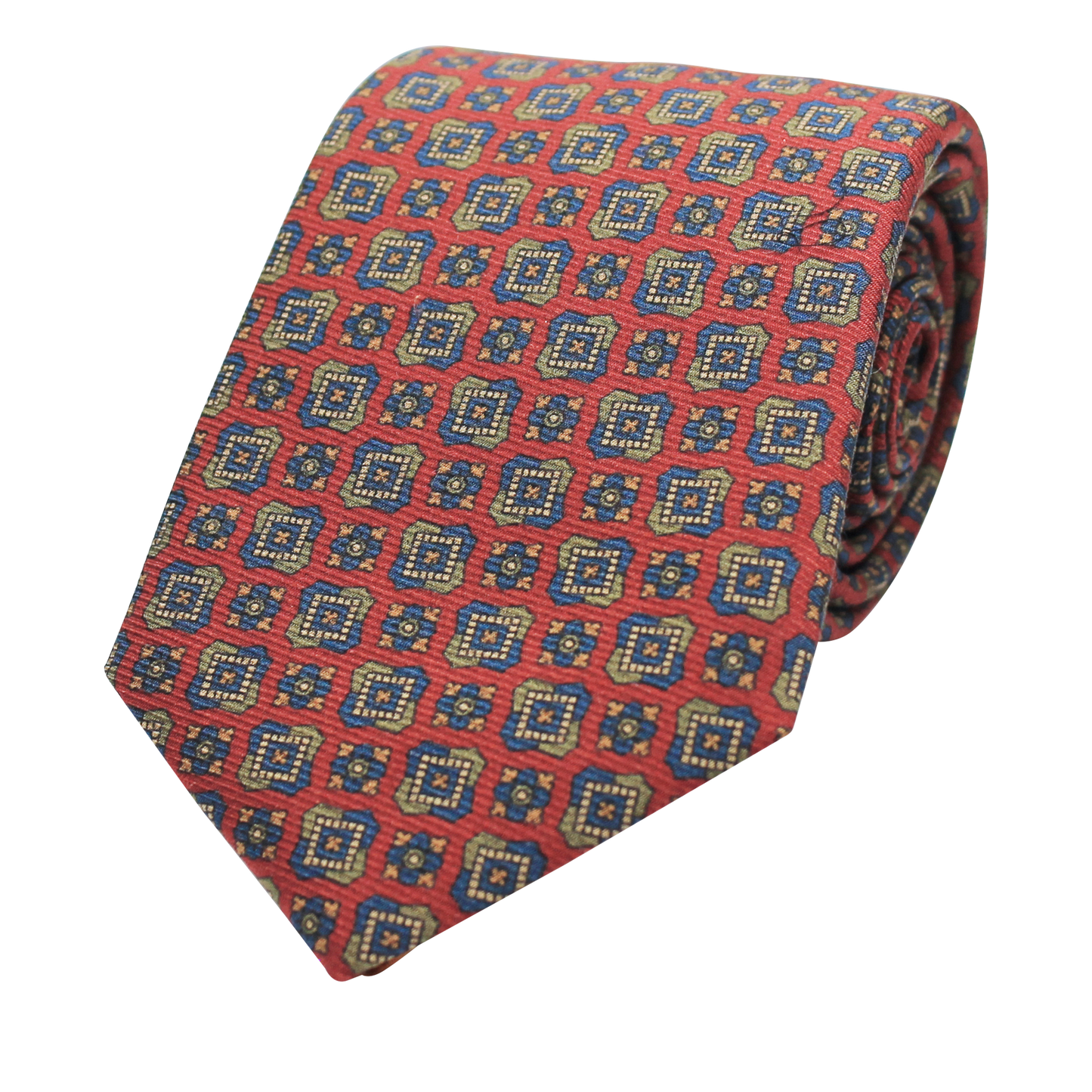 Rust Printed Twill Neat