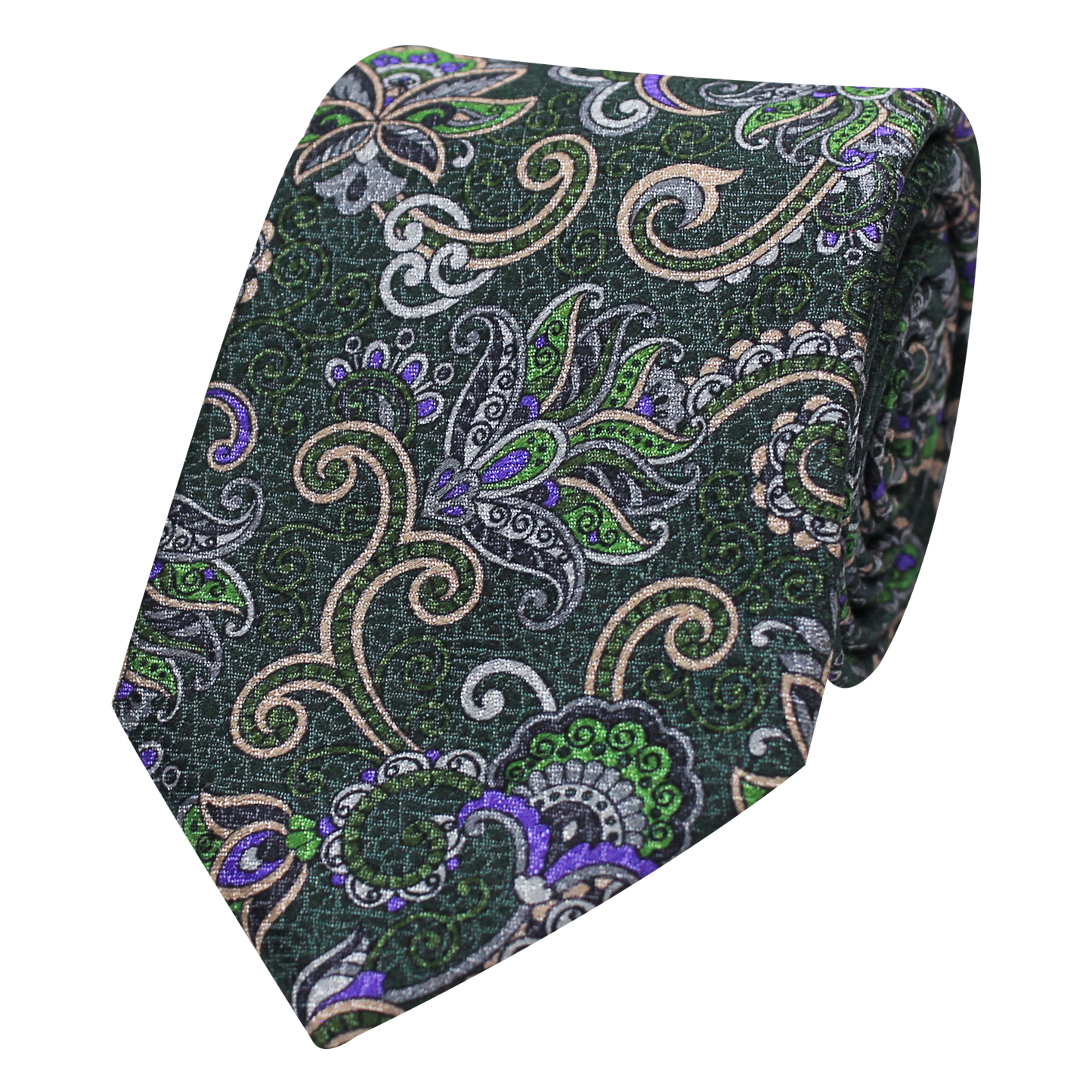 Green Printed Paisley