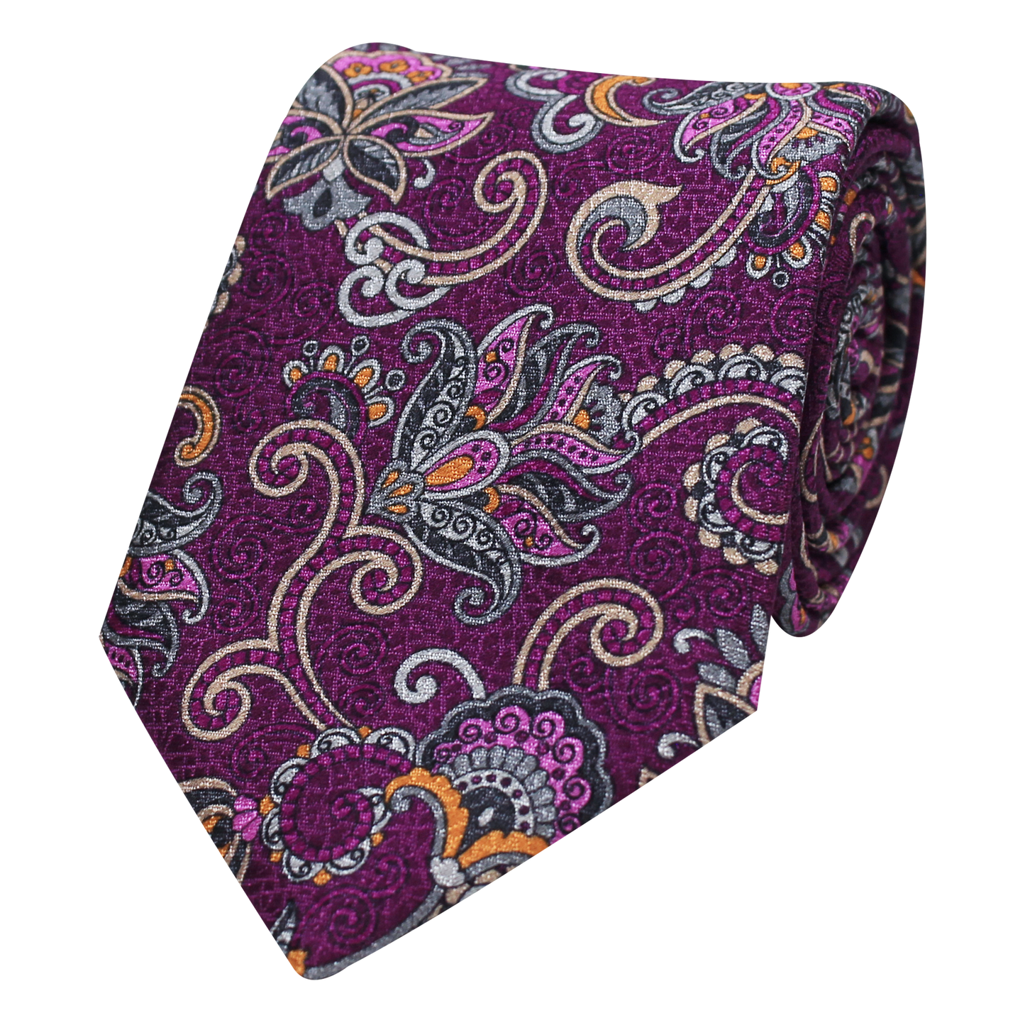 Berry Printed Paisley