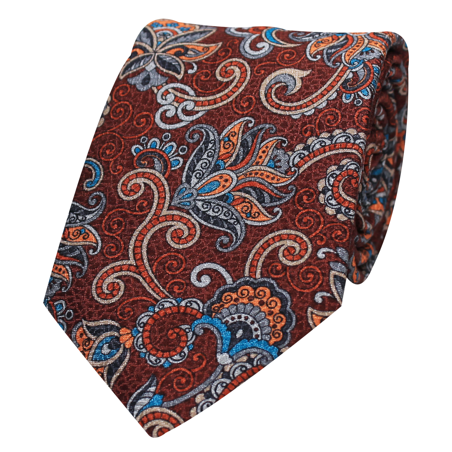 Rust Printed Paisley