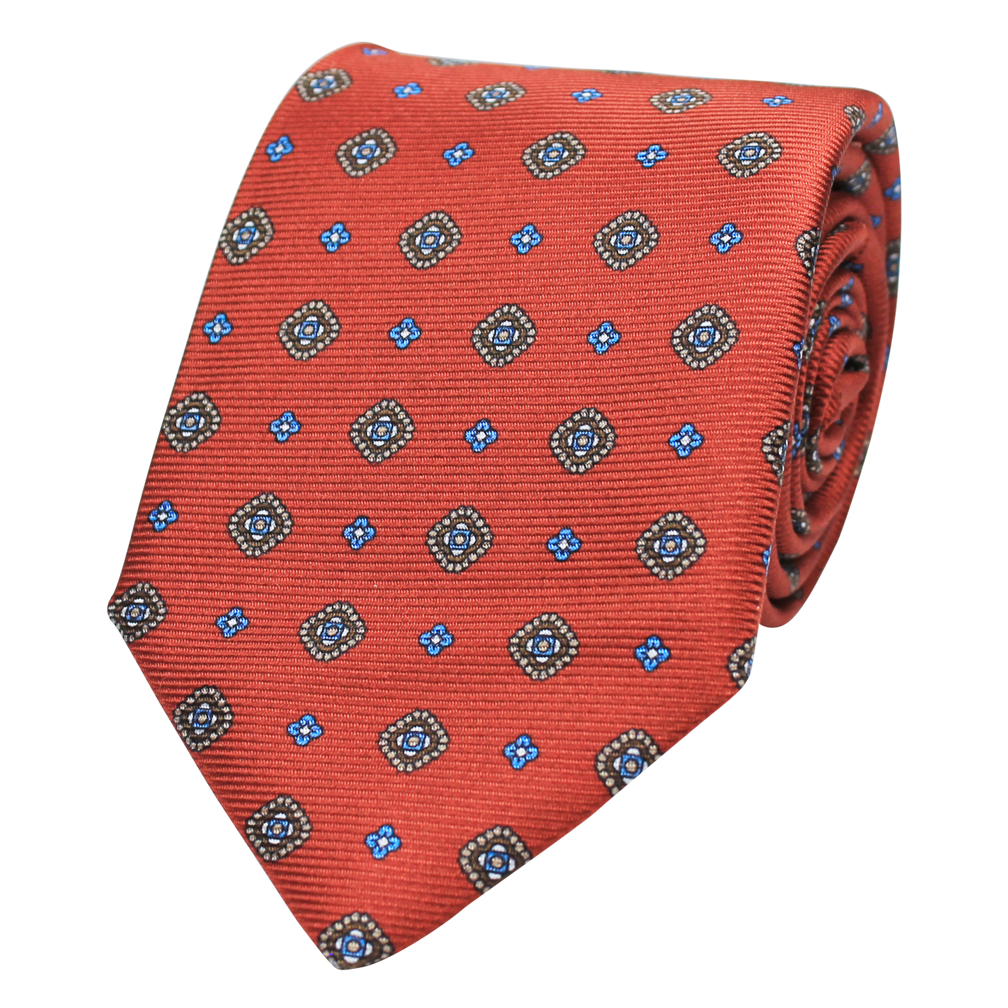 Rust Printed Twill Neat