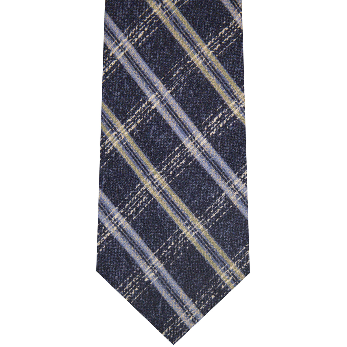 5001077-400 Navy Printed Windowpane