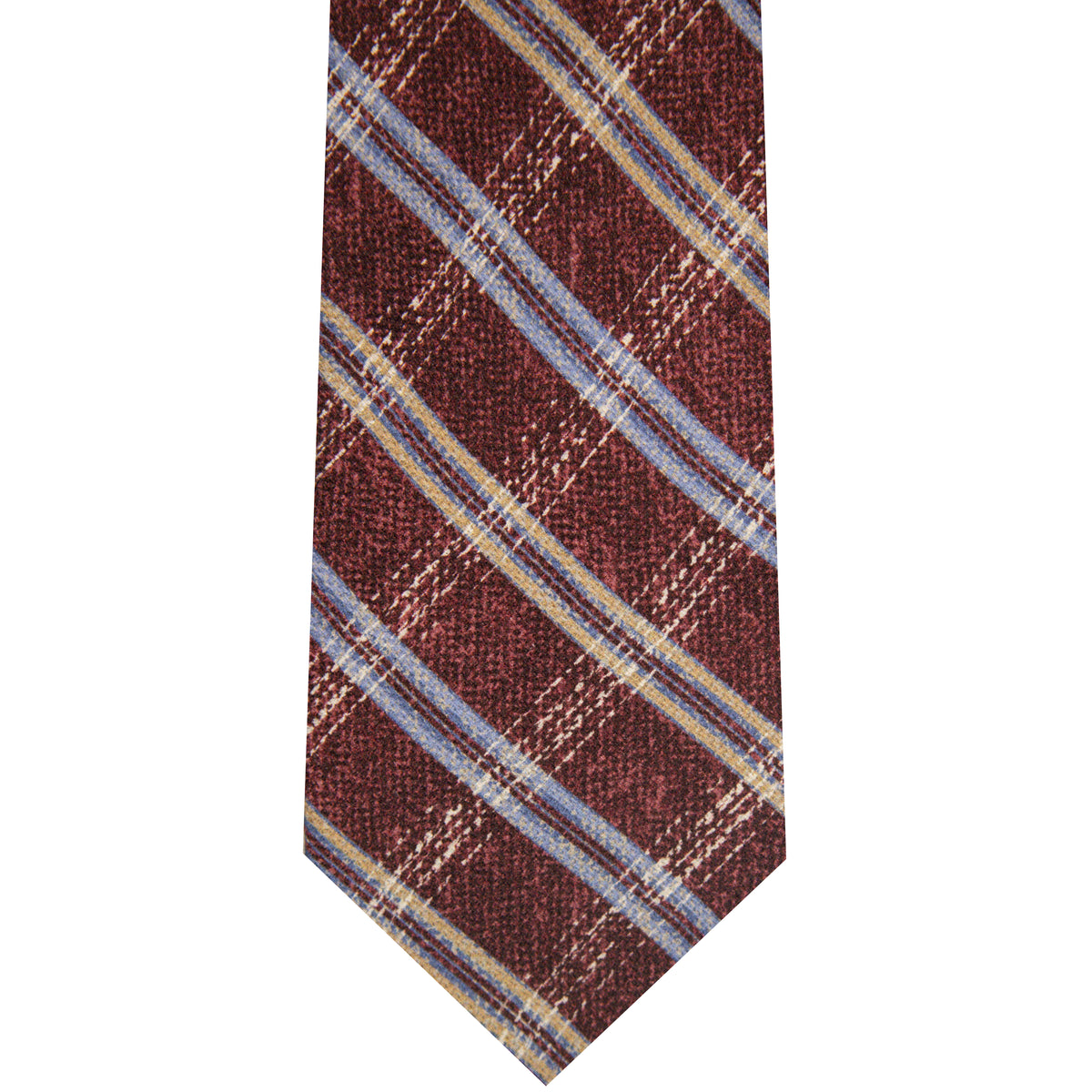 5001077-500 Burgundy Printed Windowpane