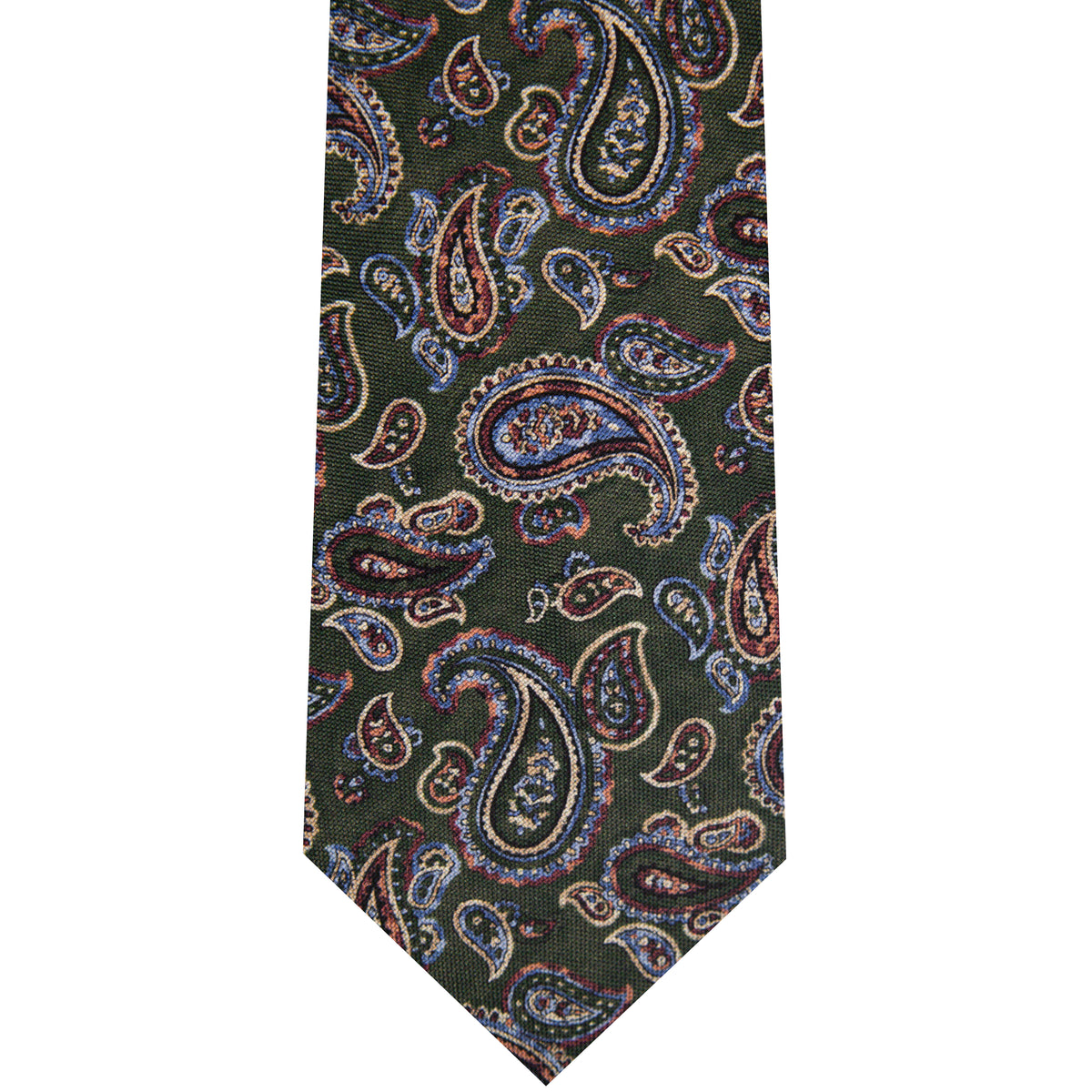5001080-300 Green Printed Paisley
