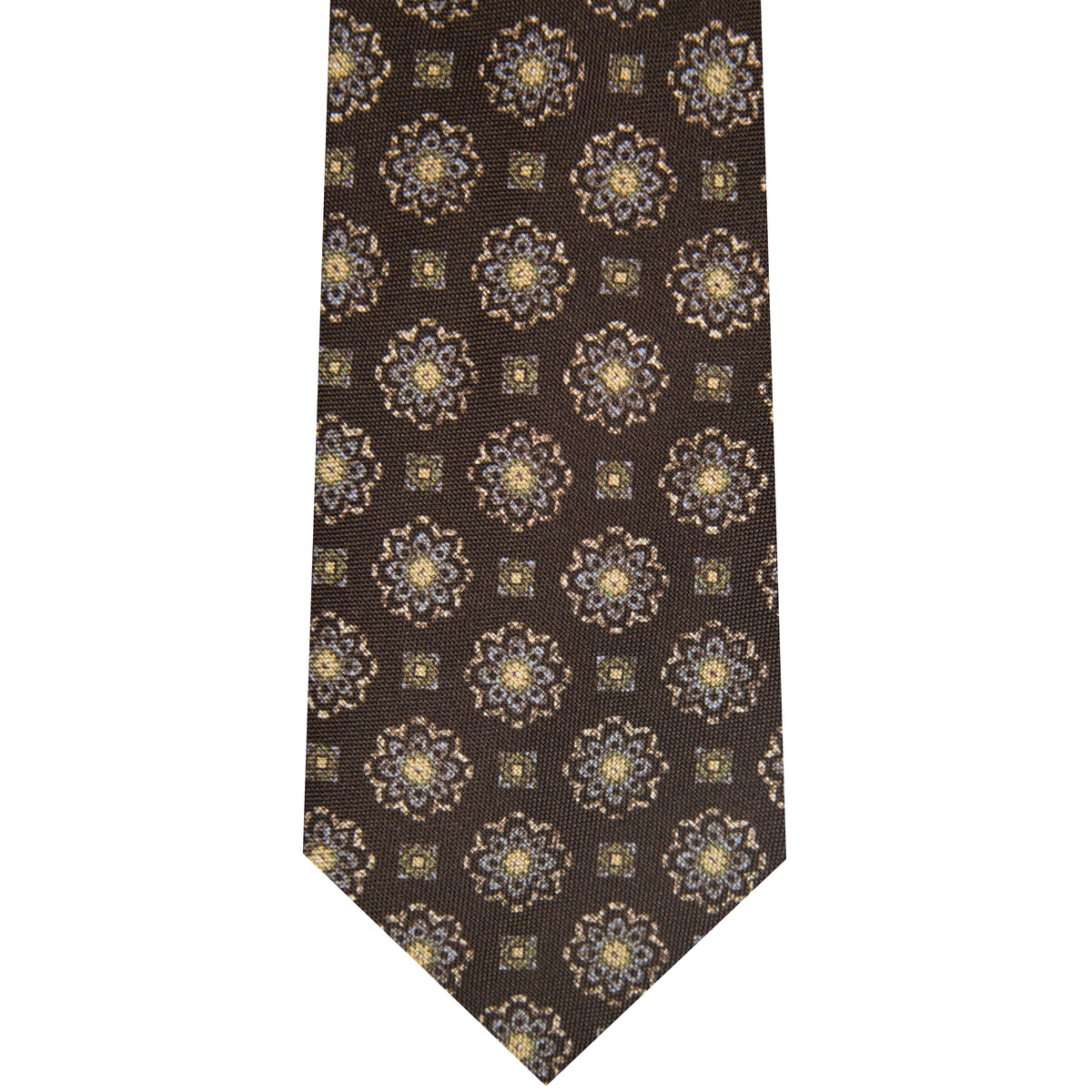 500183-200 Brown Printed Medallion