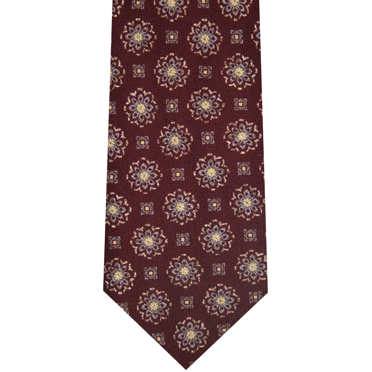 5001083-500 Burgundy Printed Medallion