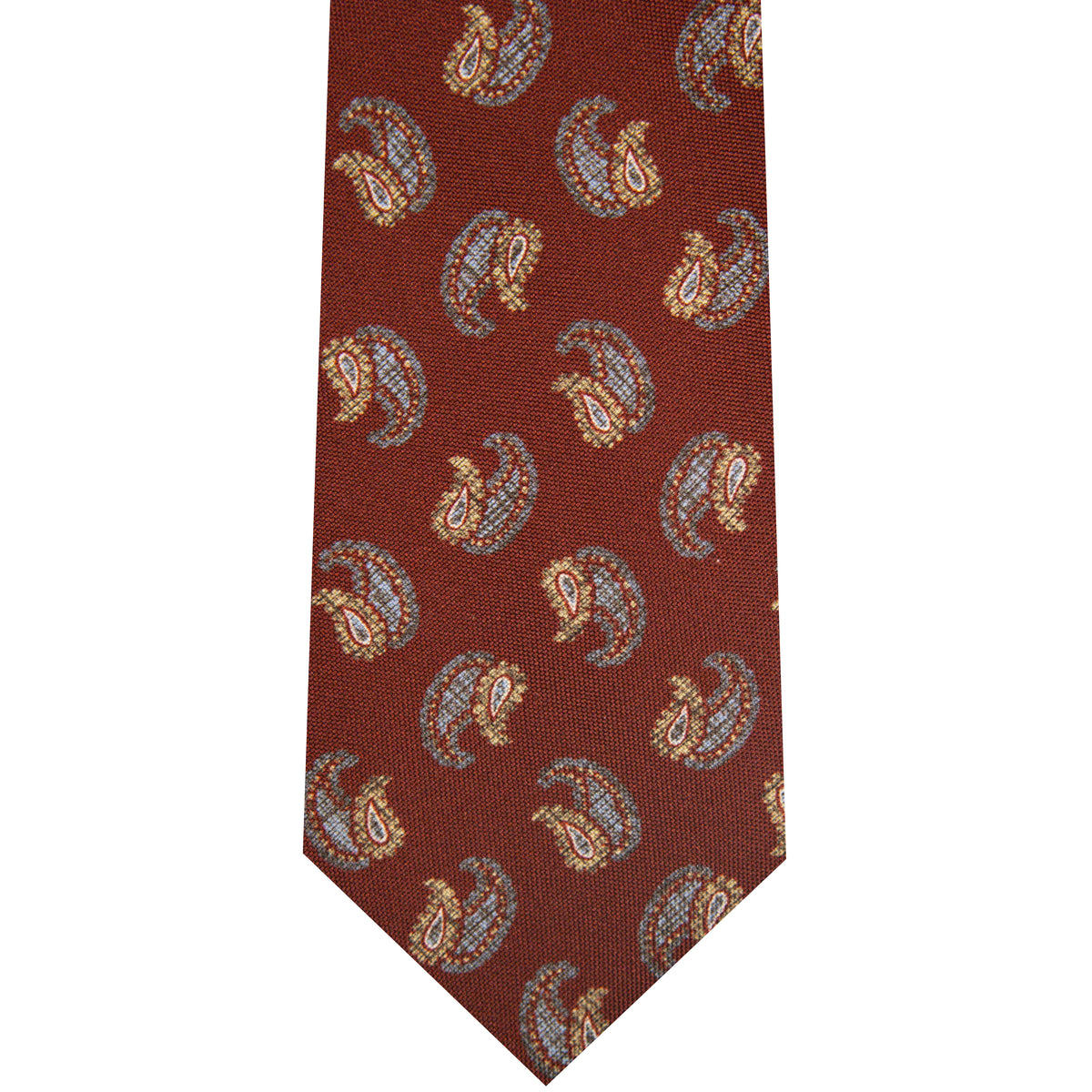 5001084-825 Rust Printed Paisley