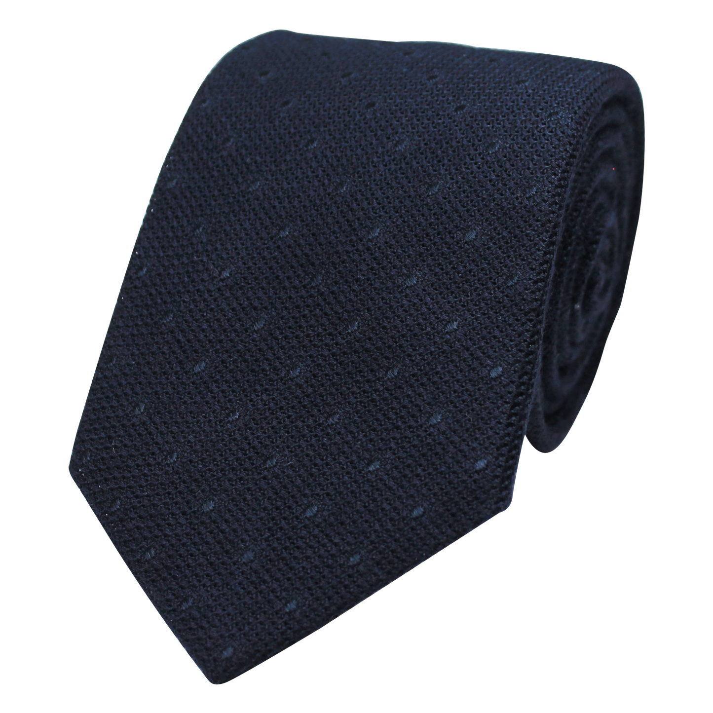 Navy Woven Grenadine Dot