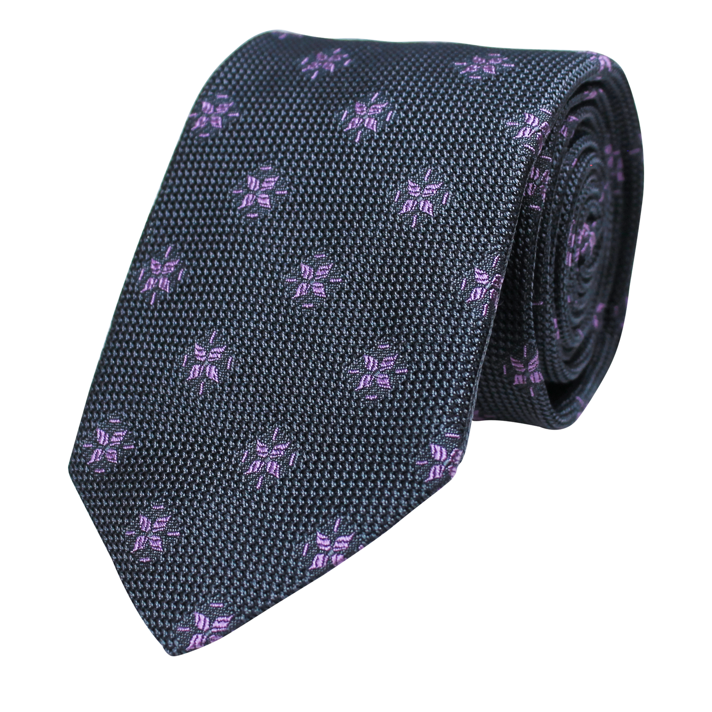 Grey Woven Grenadine Neat