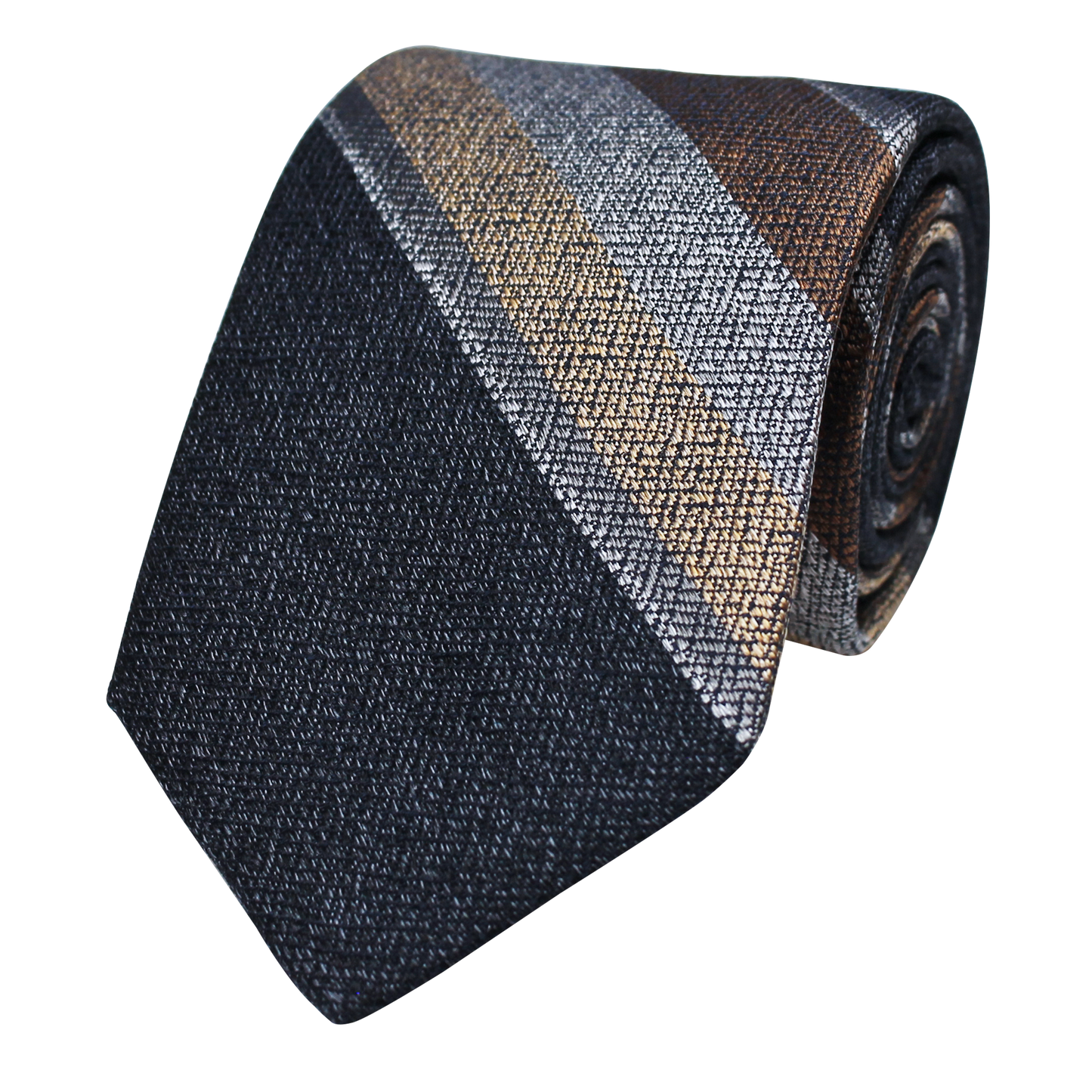 Charcoal Woven Stripe