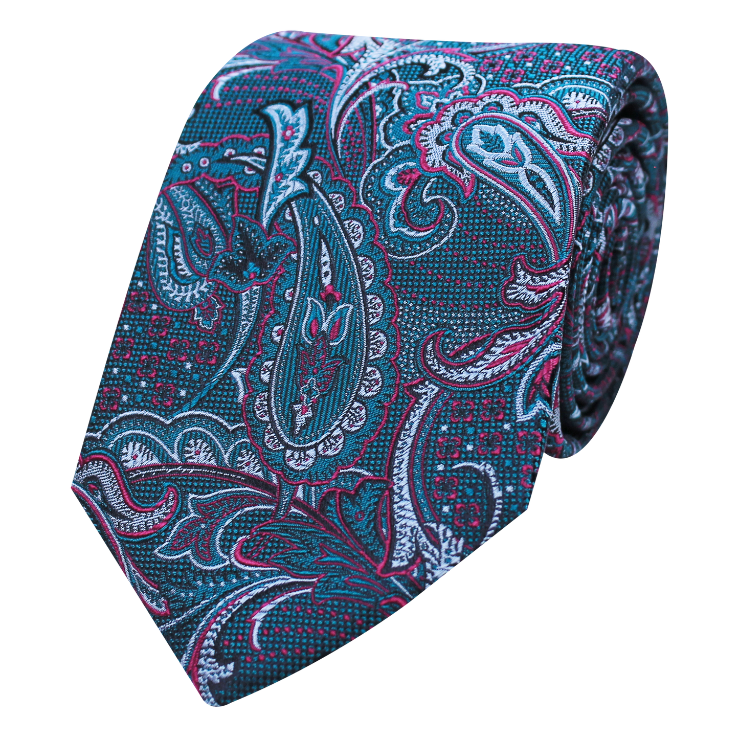 Green Woven Paisley