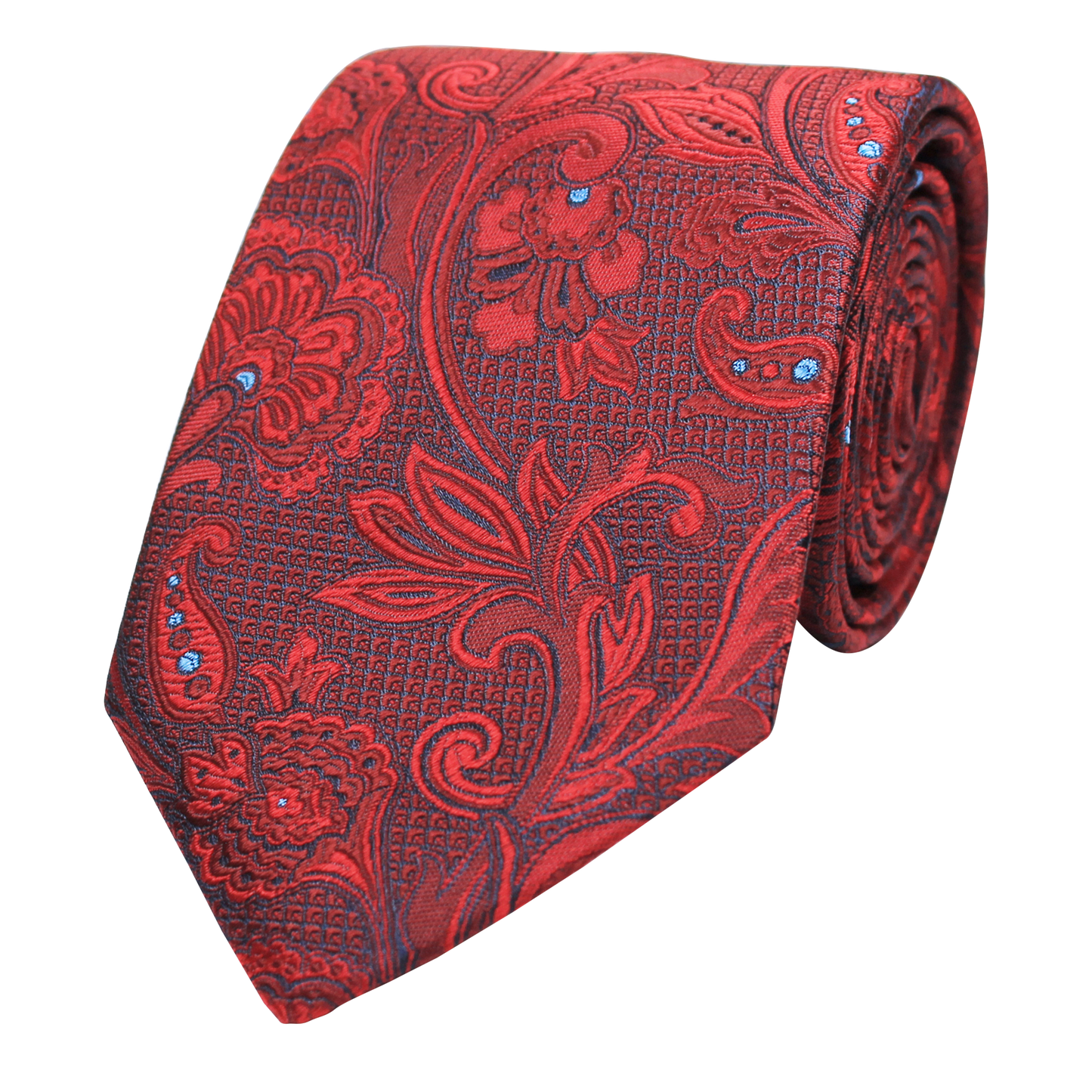 Red Woven Floral