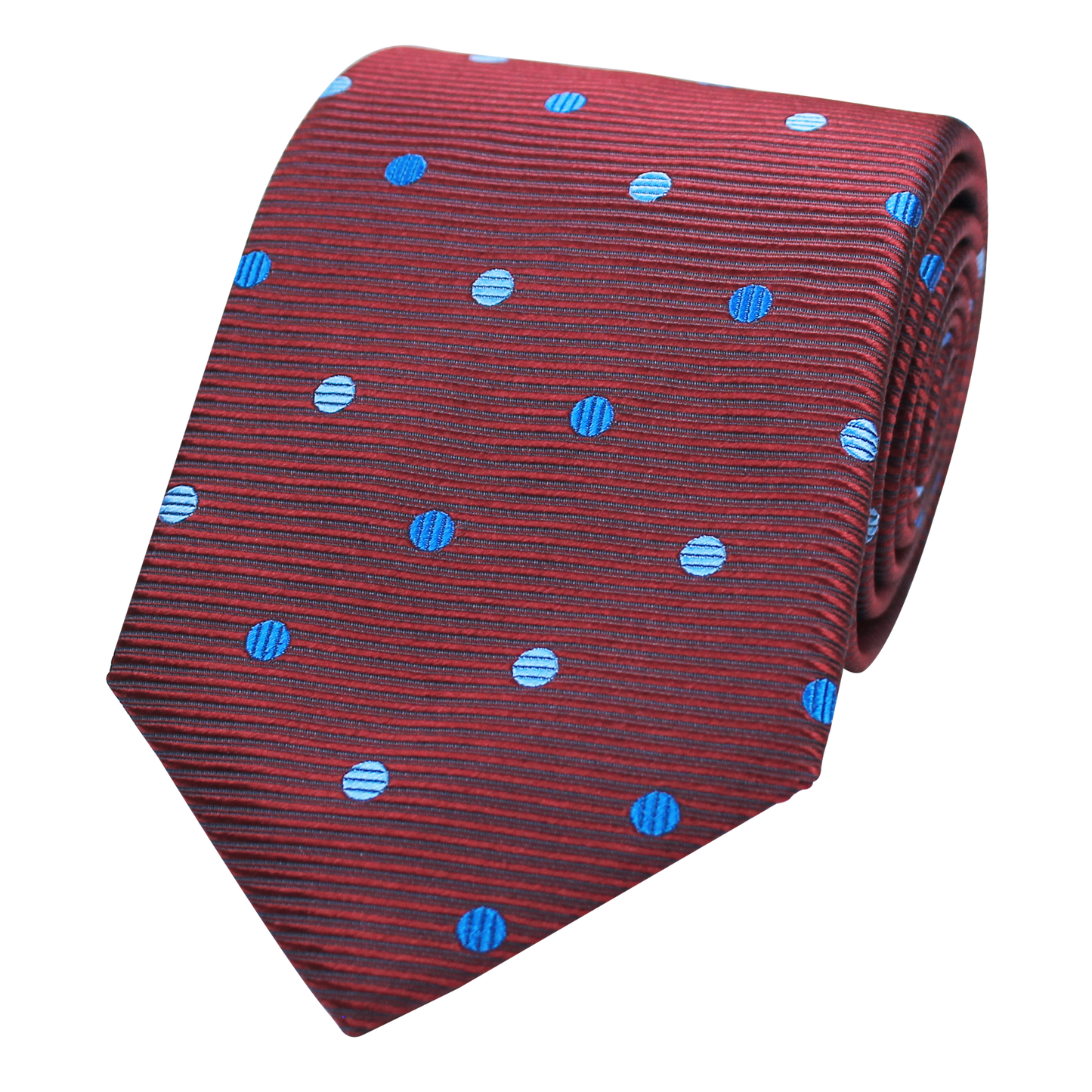 Burgundy Woven Dot