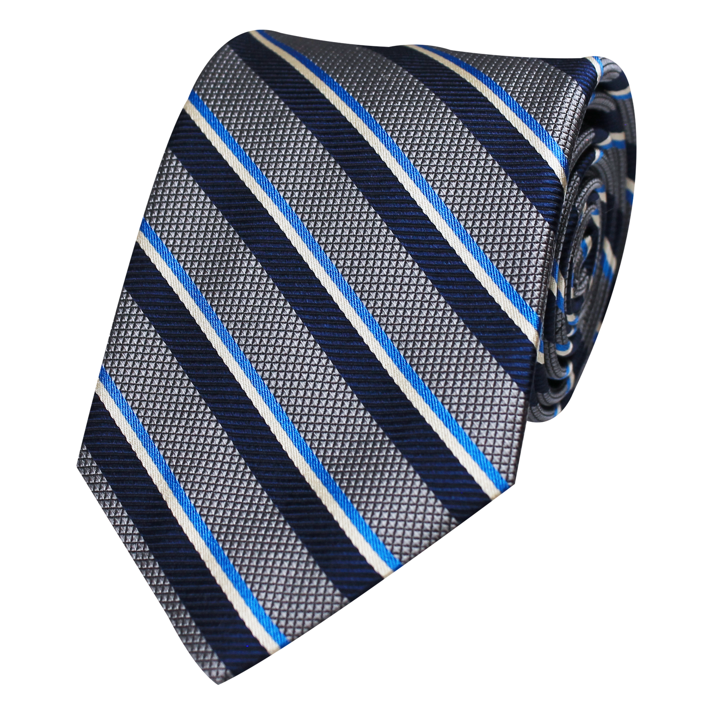 Grey Woven Stripe