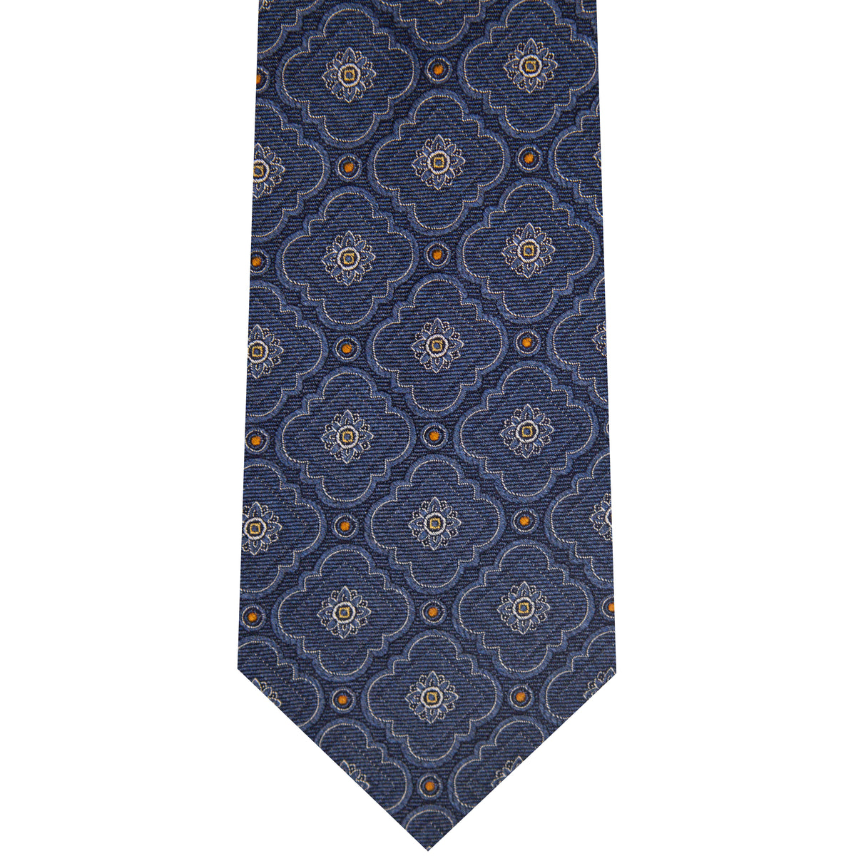 7002215-430 Blue Woven Medallion