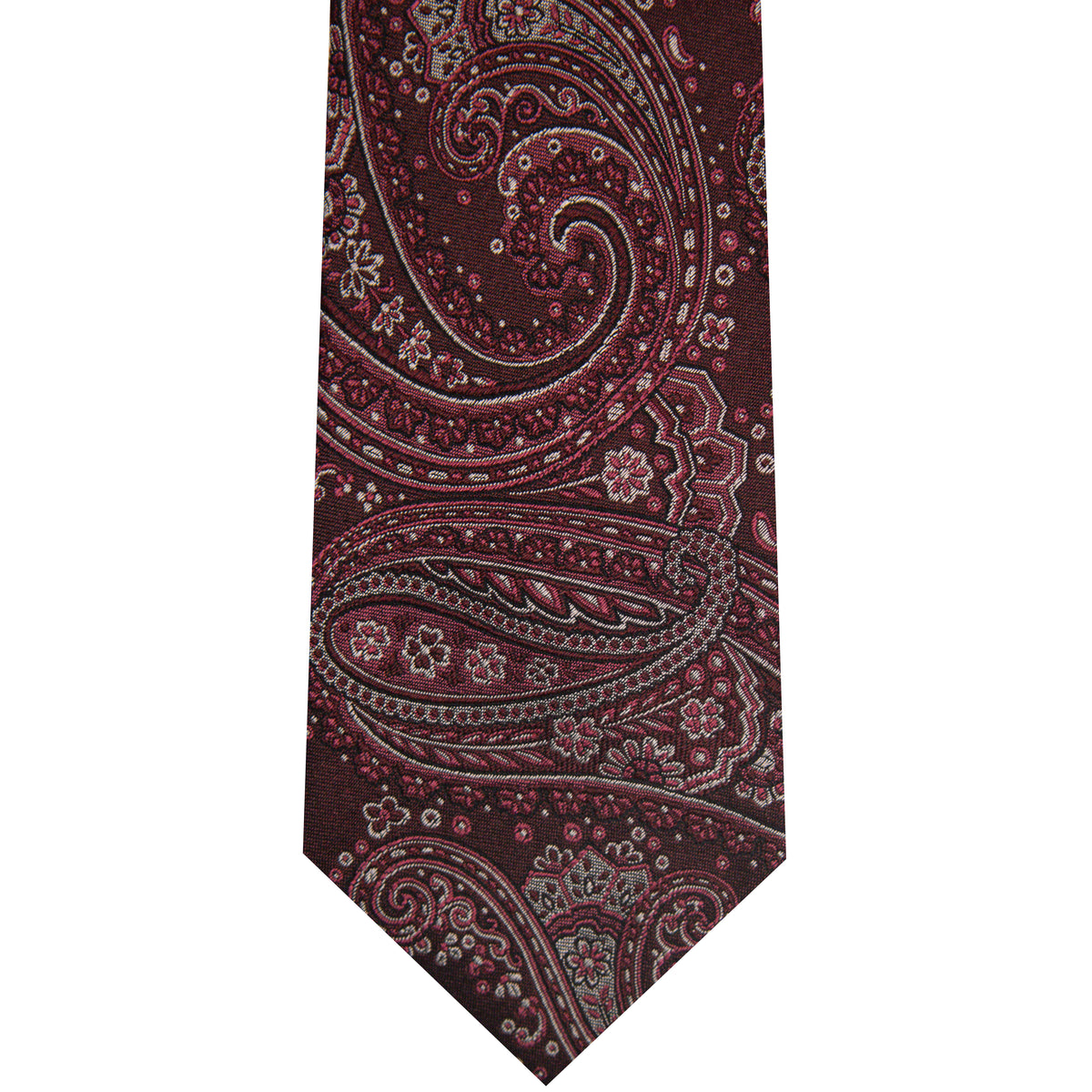 7002229-500 Burgundy Woven Paisley