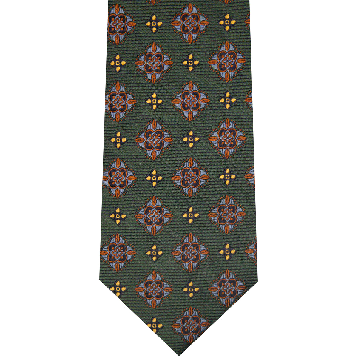 7002258-300 Green Woven Medallion