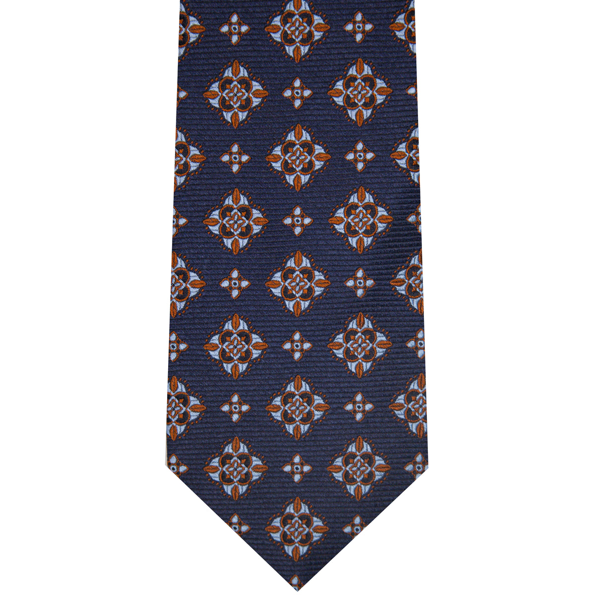7002258-400 Navy Woven Medallion