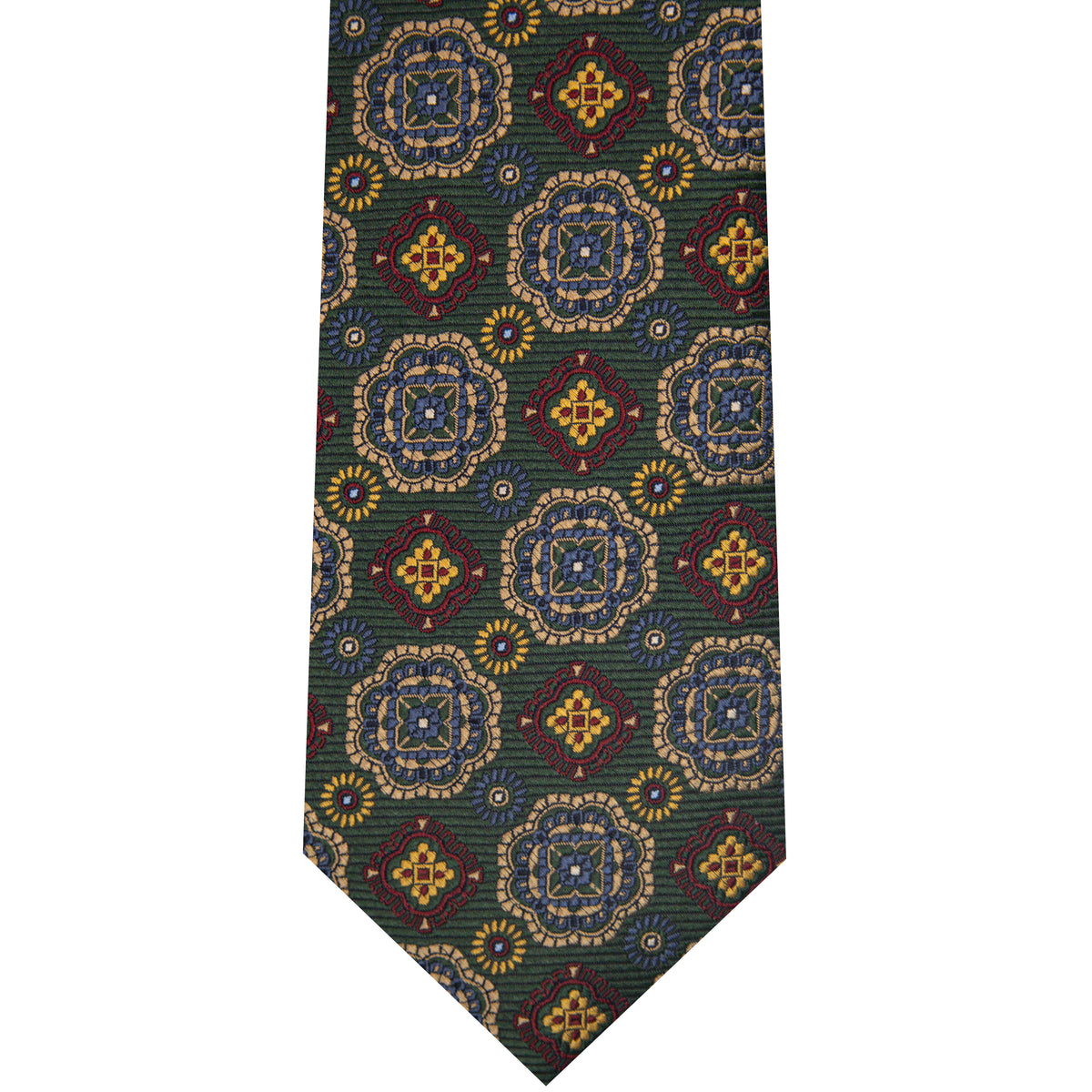 7002261-300 Green Woven Medallion