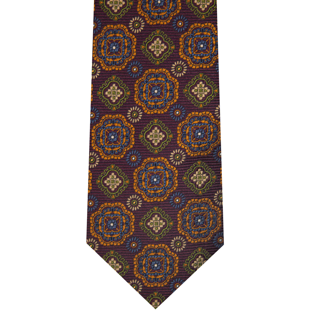 7002261-500 Burgundy Woven Medallion