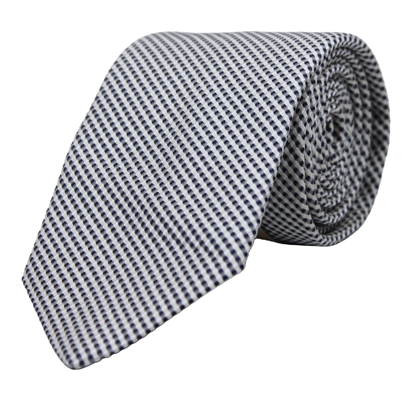Navy Woven Micro Neat