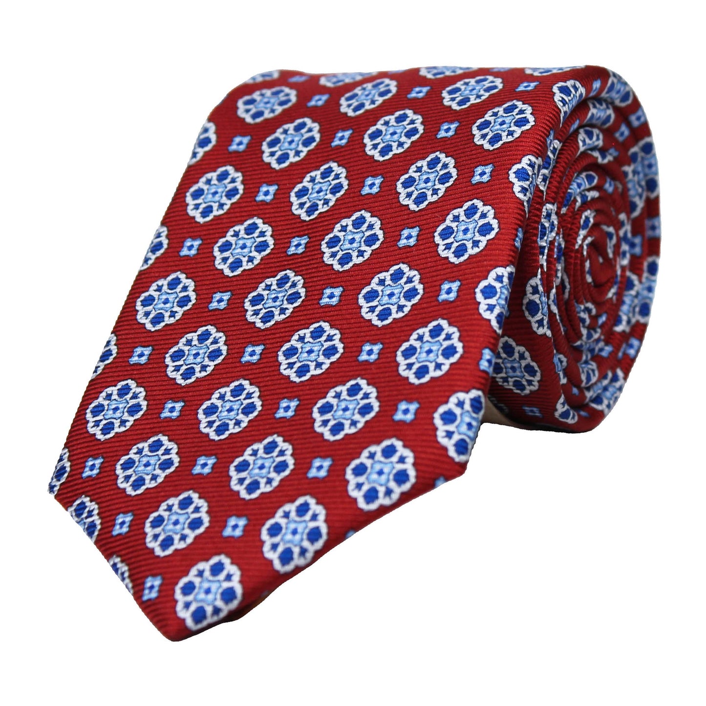 Red Printed Twill Neat