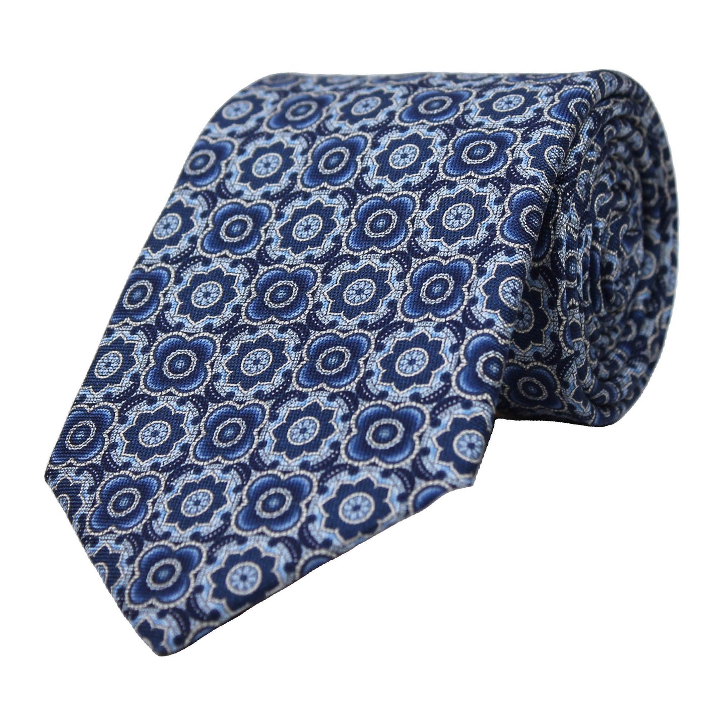 Navy Printed Neat