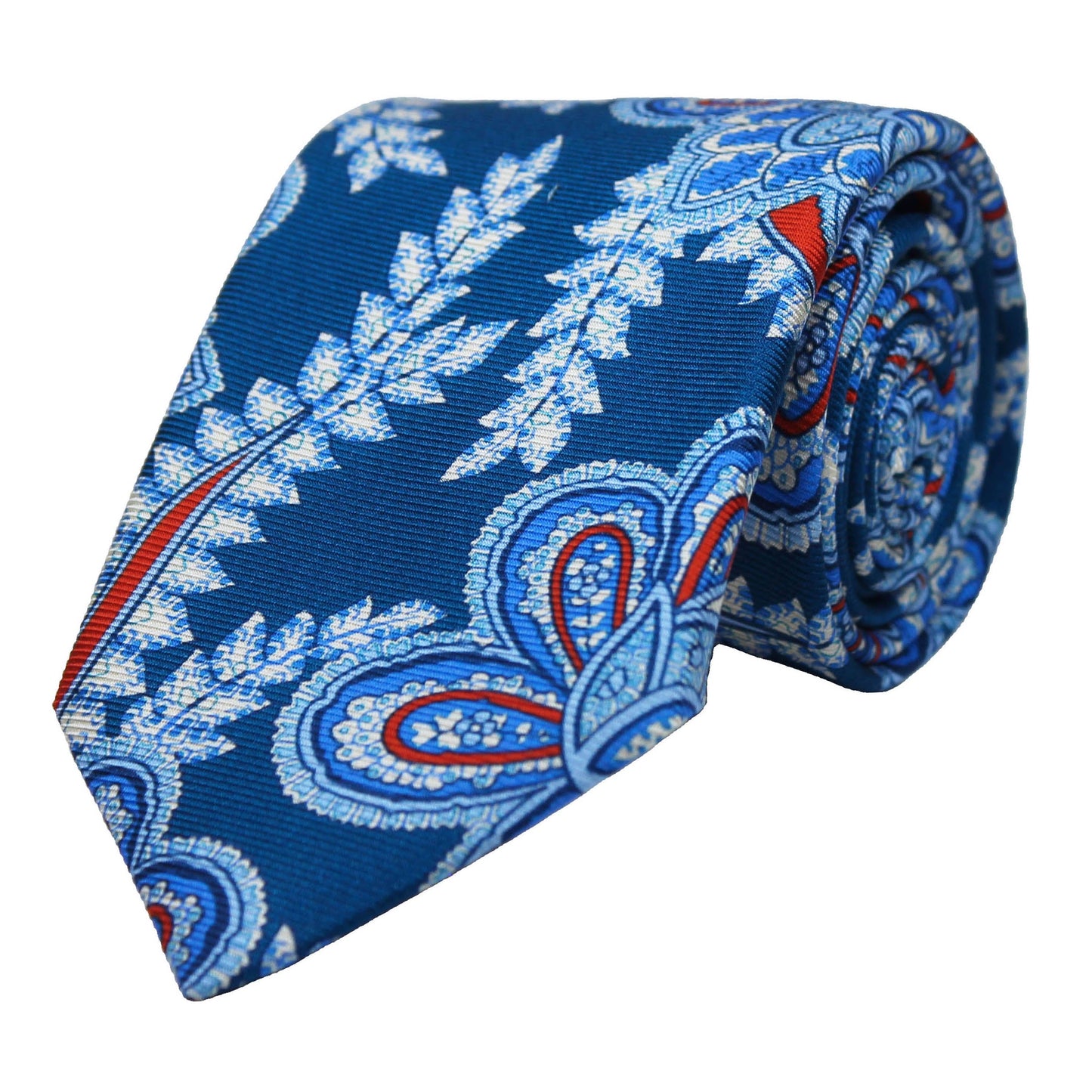 Blue Printed Floral Twill