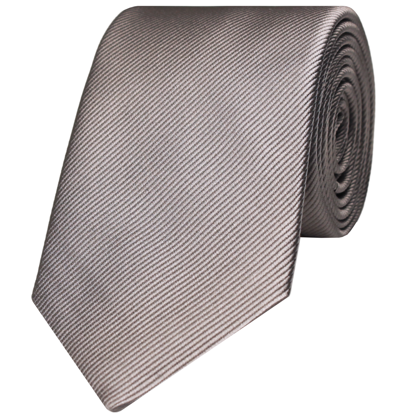 Silver Woven Twill Solid
