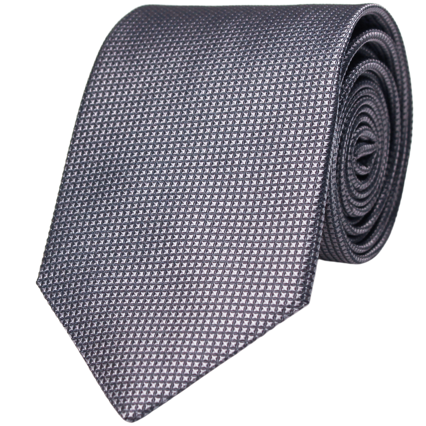 Grey Woven Textured Solid