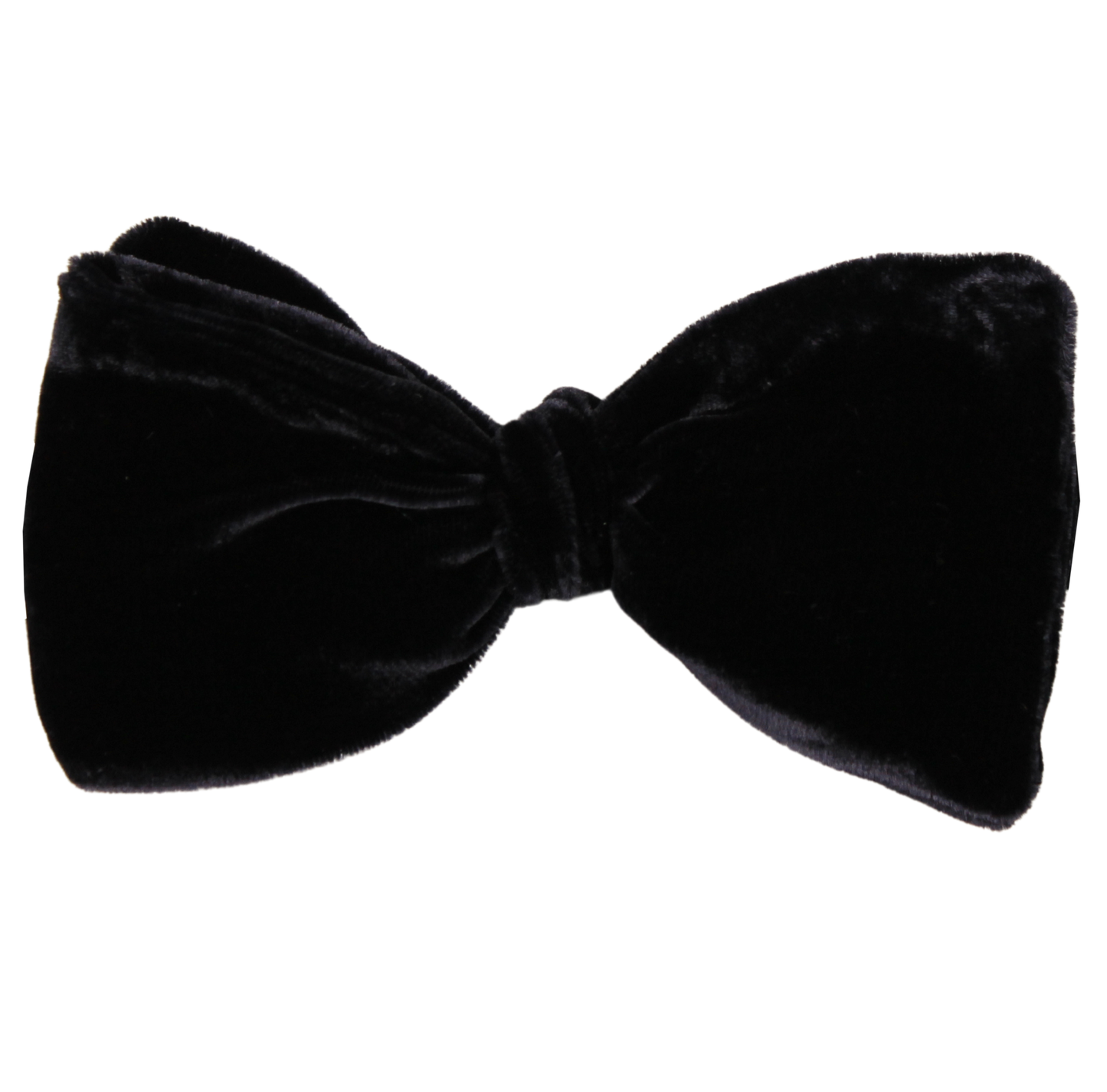 Black Velvet Solid Bowtie