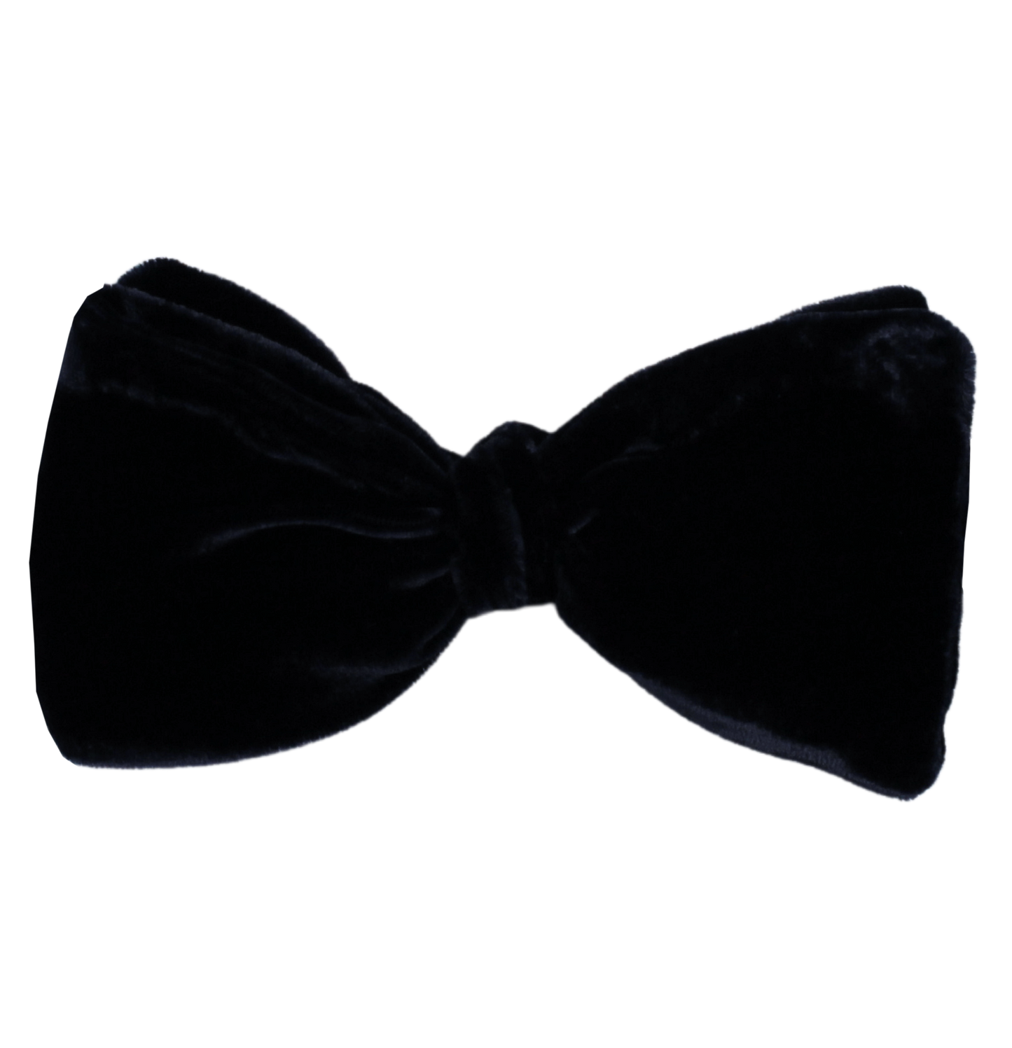 Navy Velvet Solid Bowtie