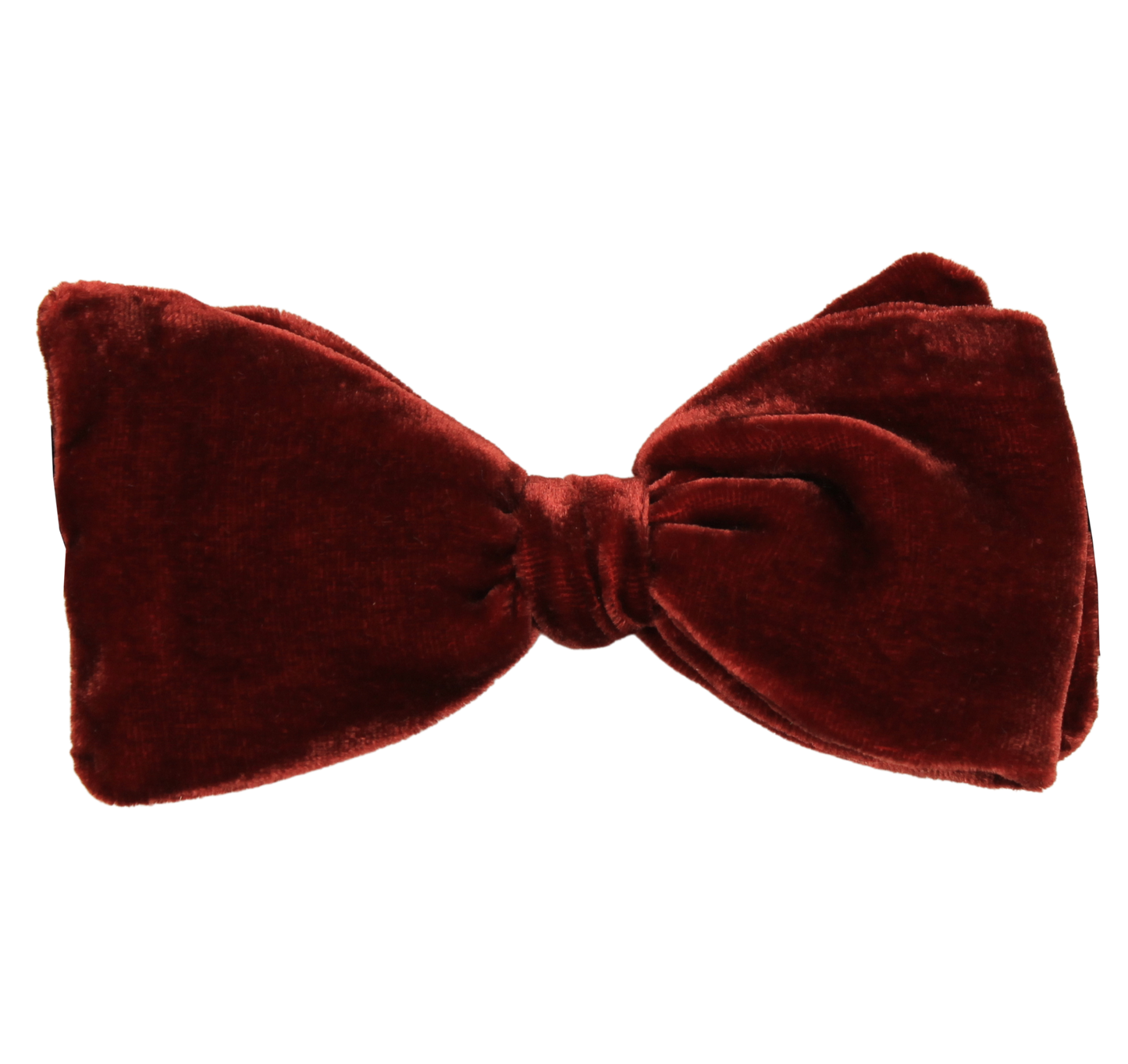 Burgundy Velvet Solid Bowtie