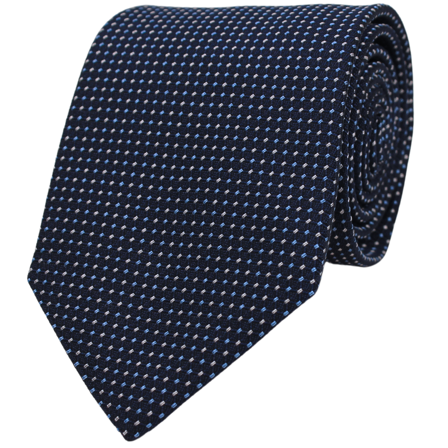 Navy Woven Micro Neat