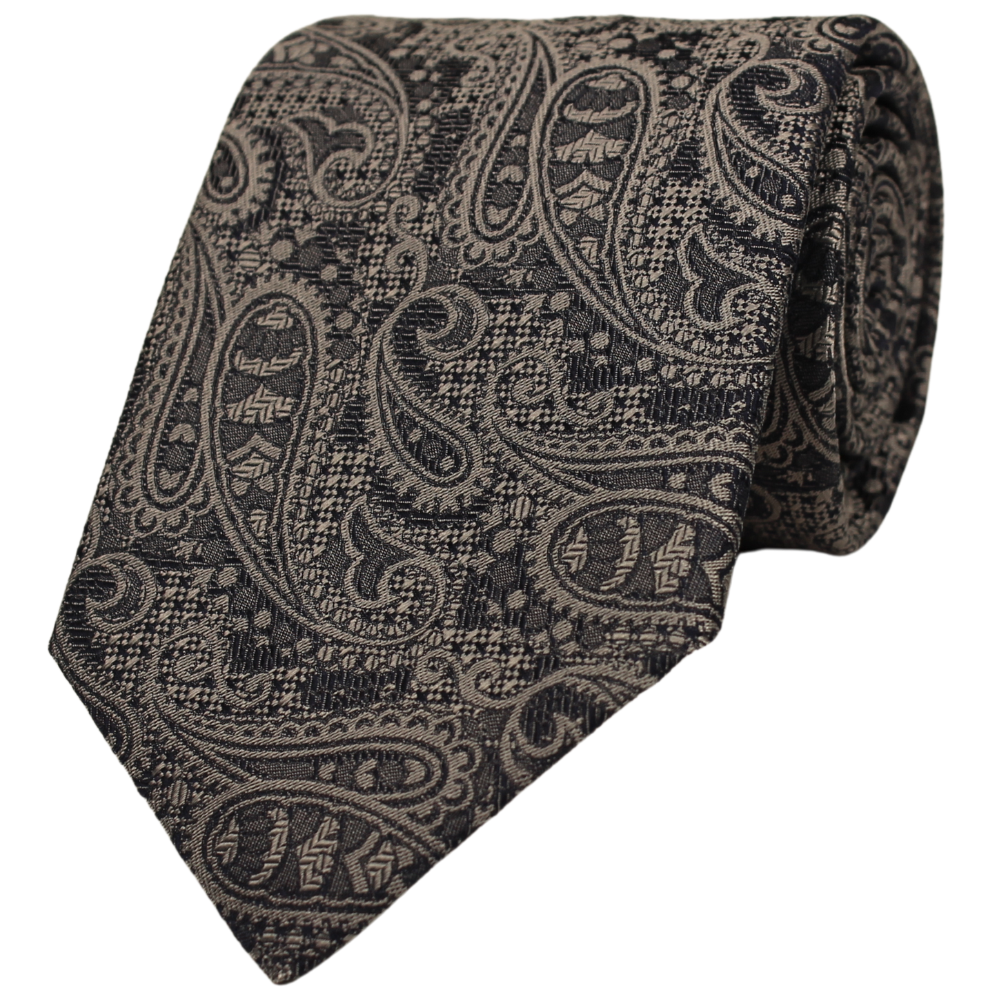 Grey Woven Paisley