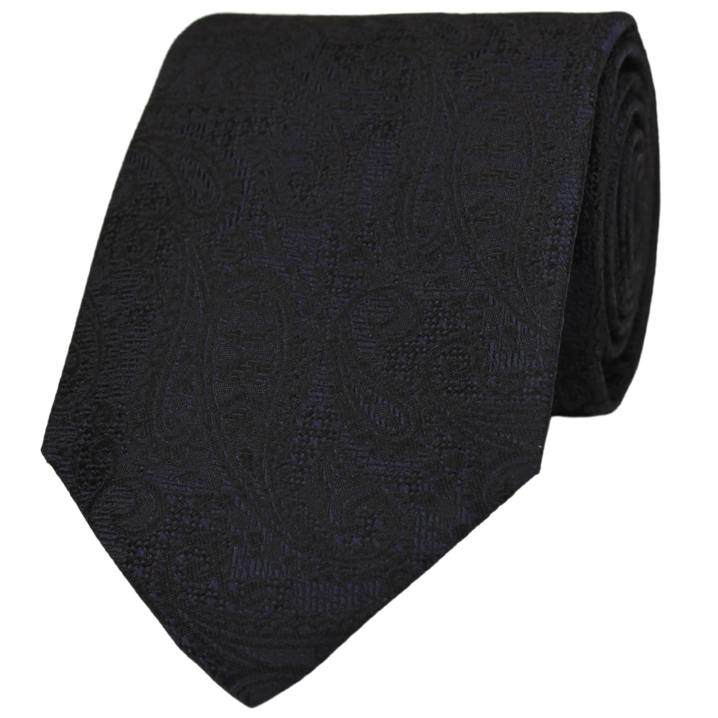 Navy Woven Paisley