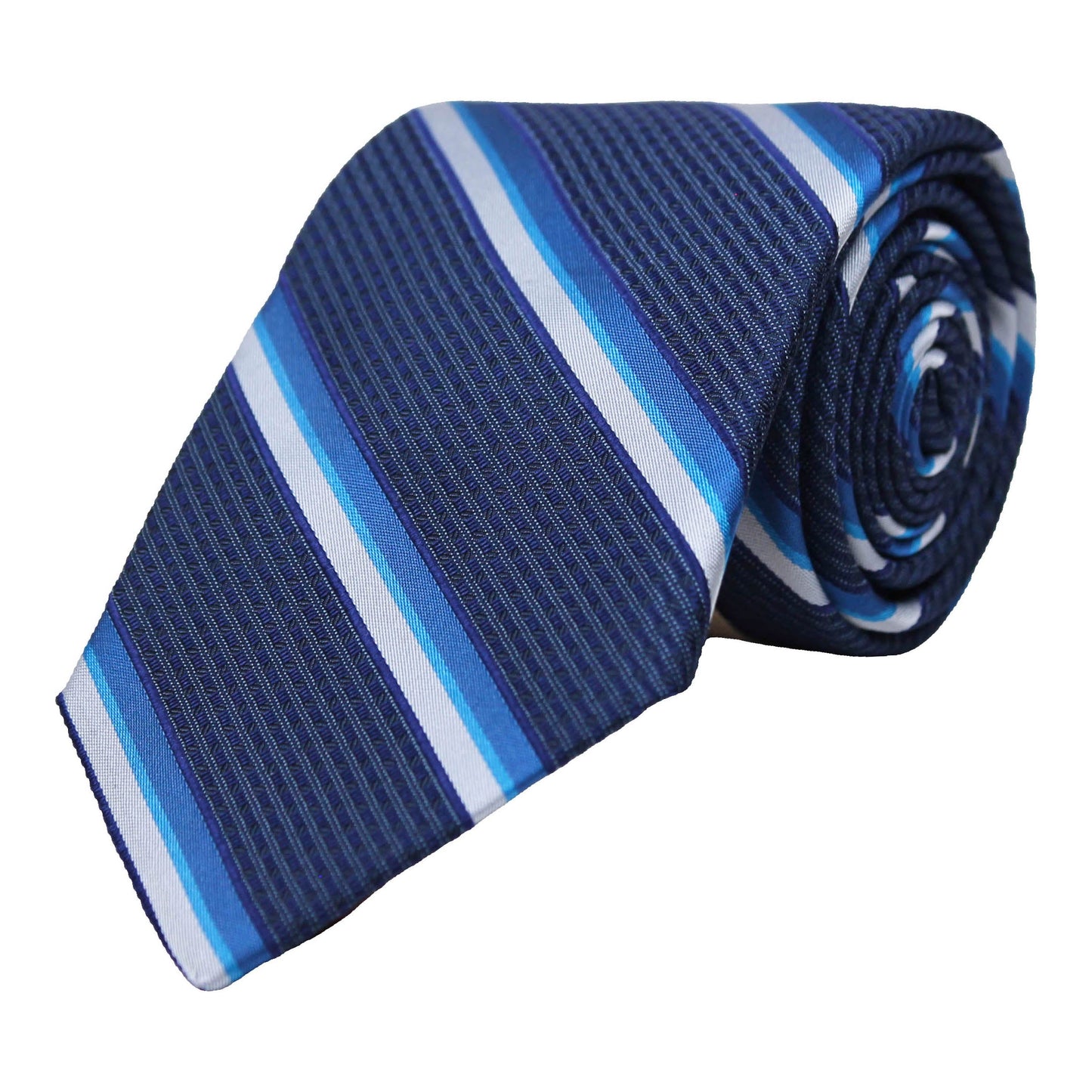 Navy Woven Stripe