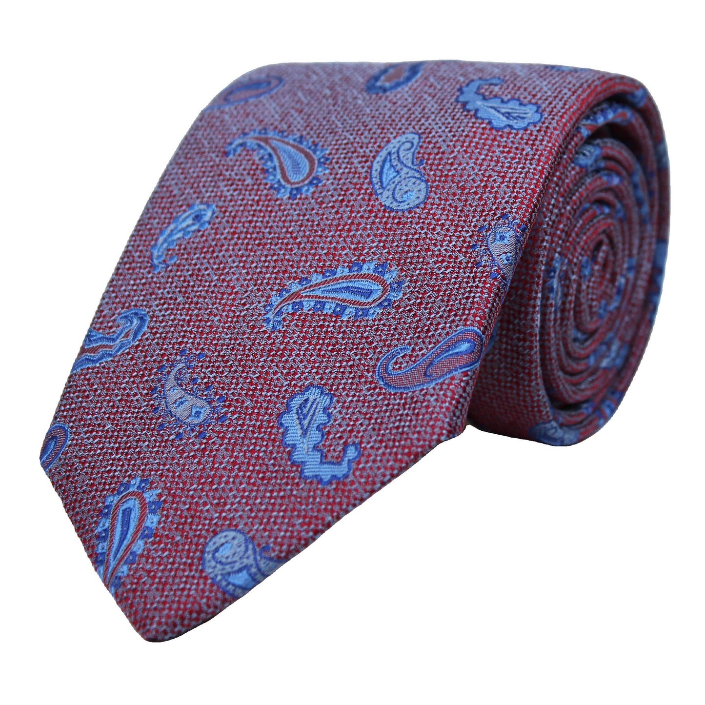 Red Woven Paisley