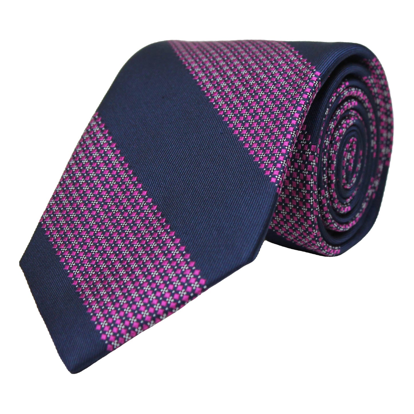Navy Woven Stripe