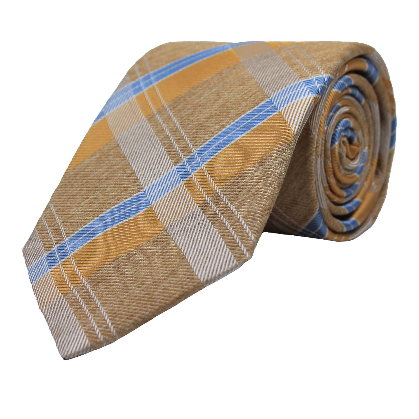 Tan Woven Plaid