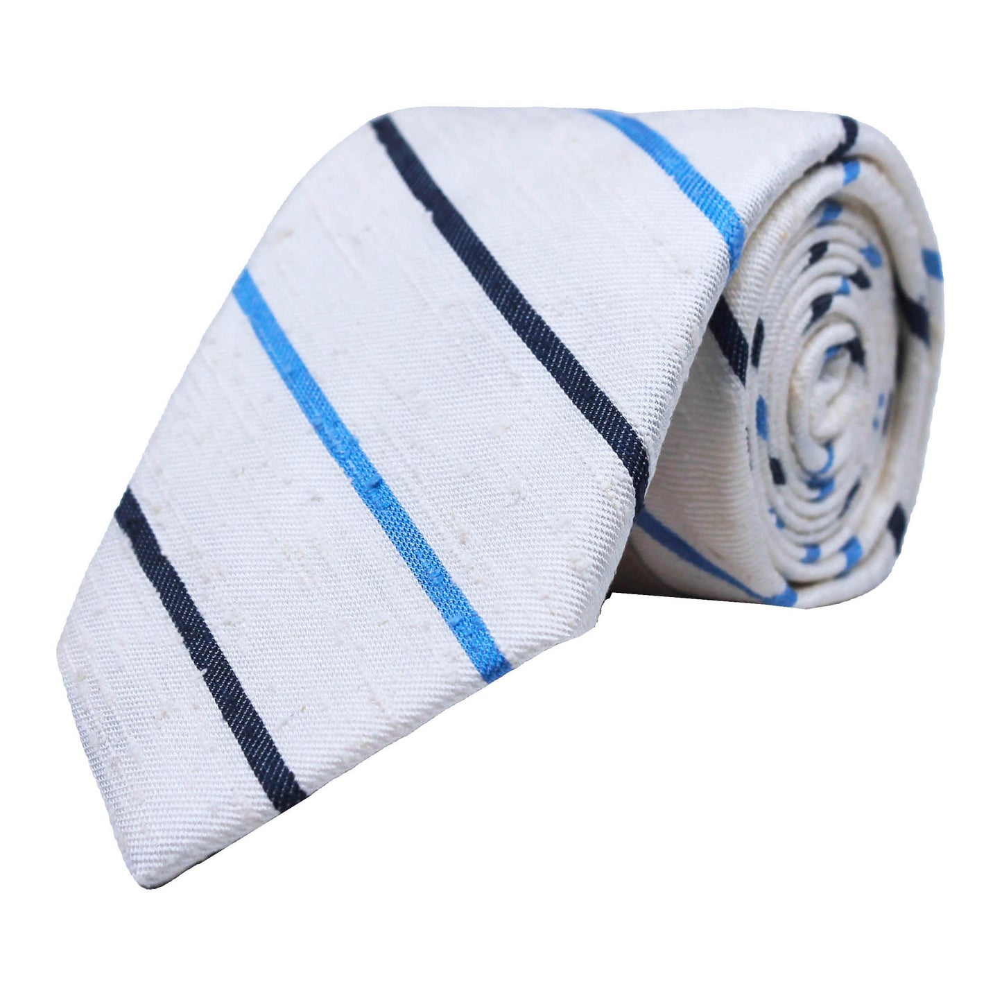 White Woven Stripe