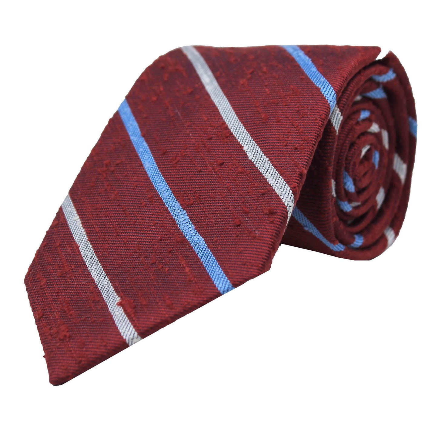 Burgundy Woven Stripe