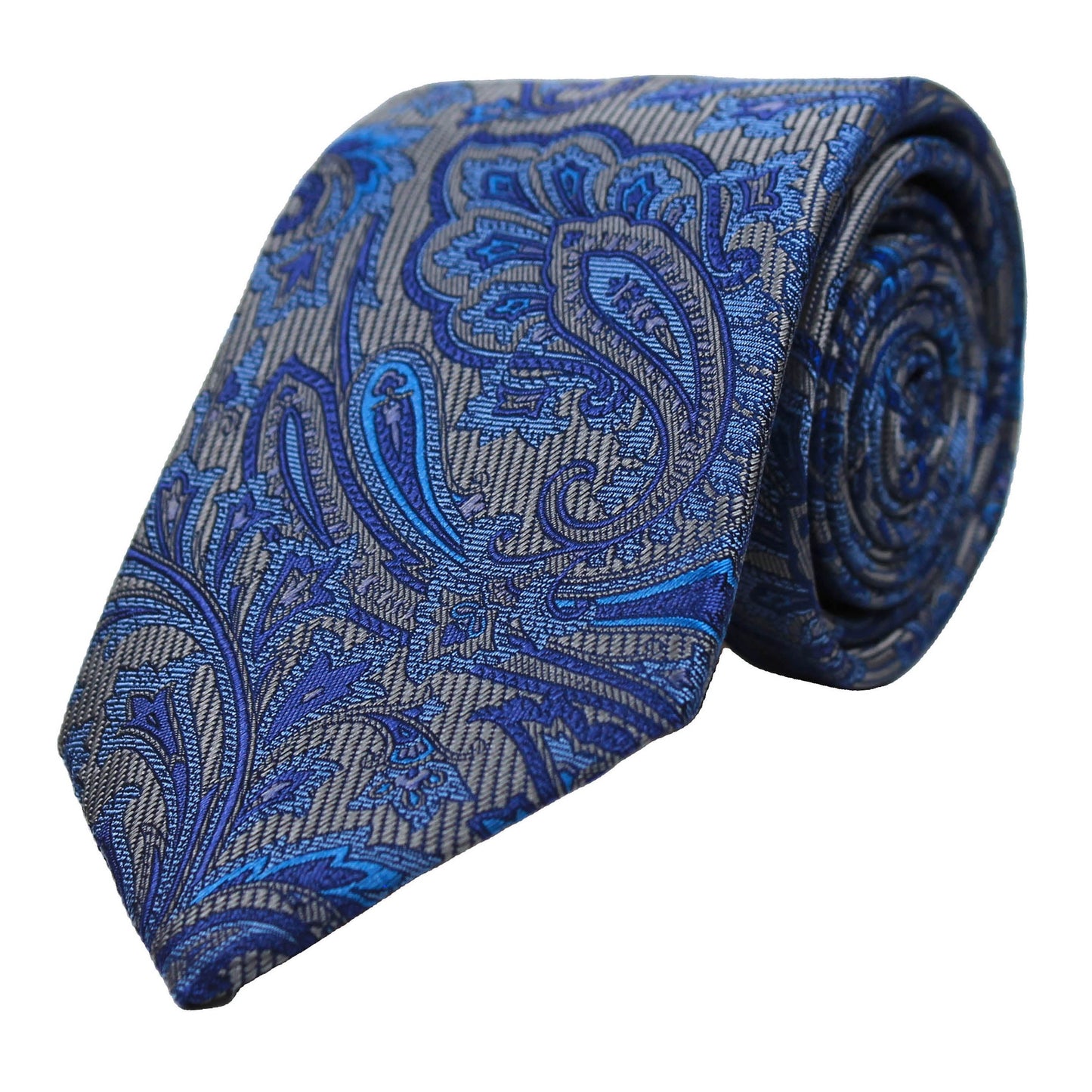 Grey Woven Paisley