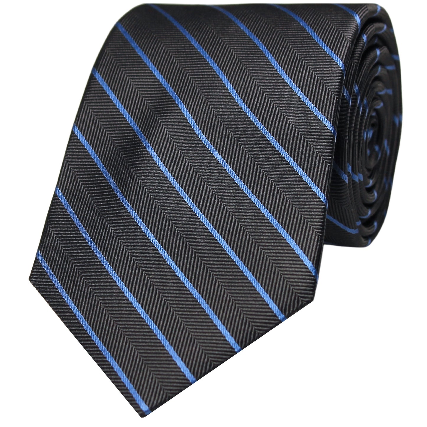 Charcoal Woven Stripe