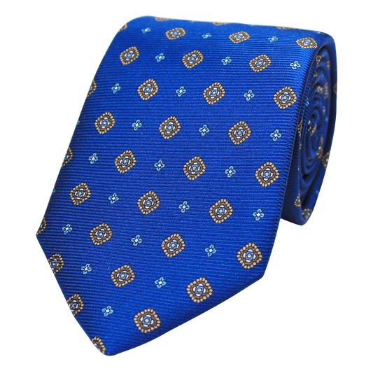 Blue Printed Twill Neat