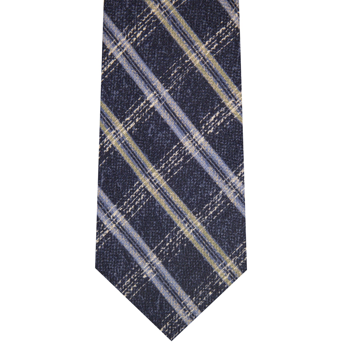 5001077-400 Navy Printed Windowpane