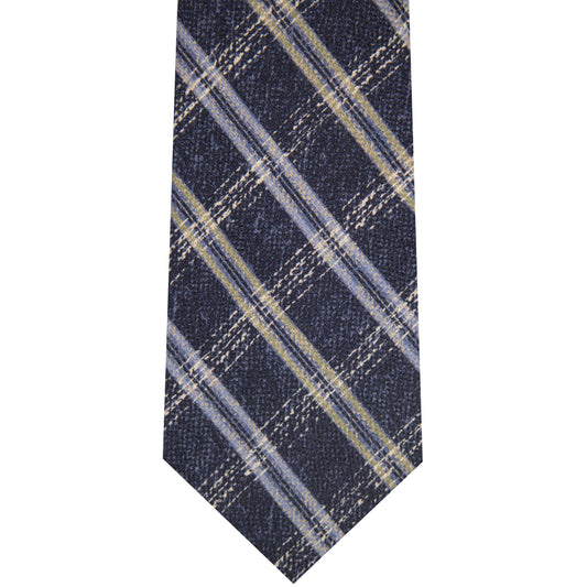 5001077-400 Navy Printed Windowpane